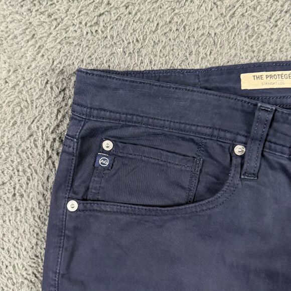 AG Adriano Goldschmied Pants Mens 34x34 Blue Protege Straight Leg Chino Preppy - Picture 3 of 16